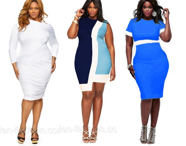 Colored dresses for plus size women