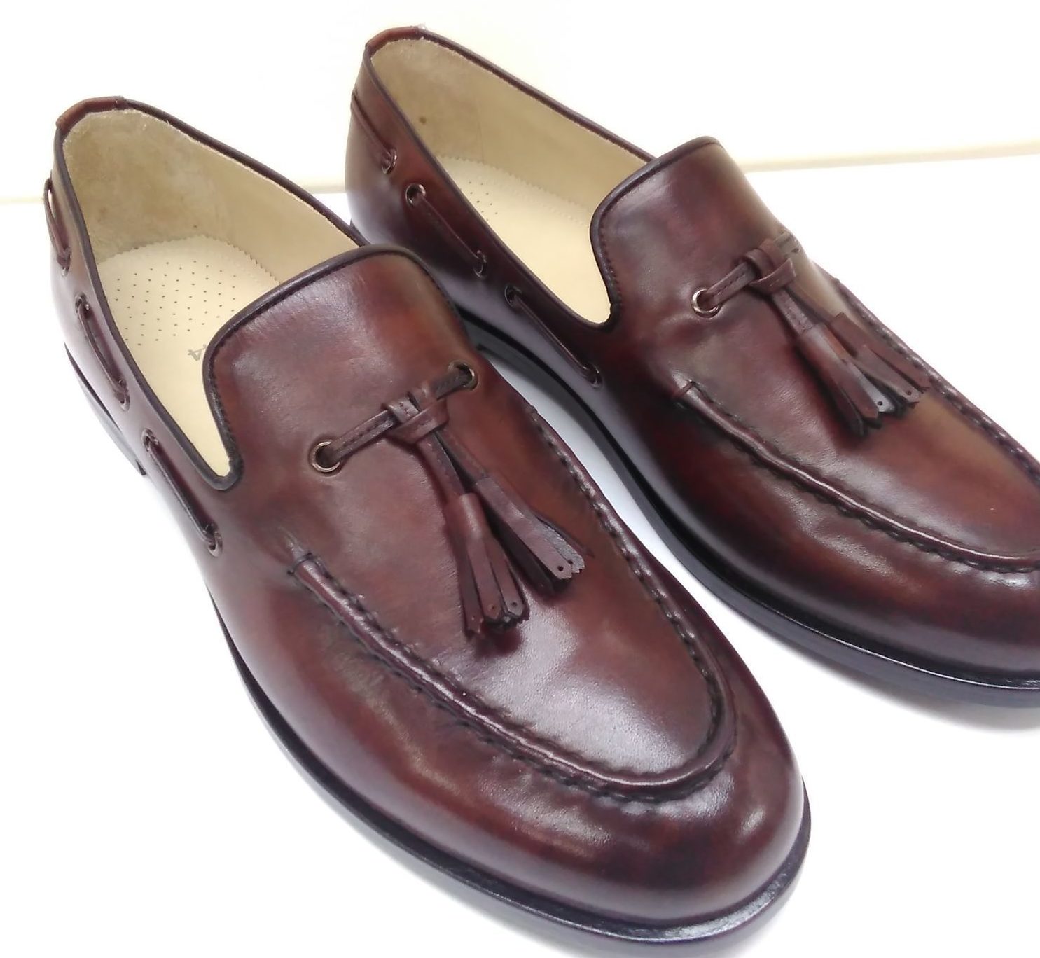 Men's loafers with tassel