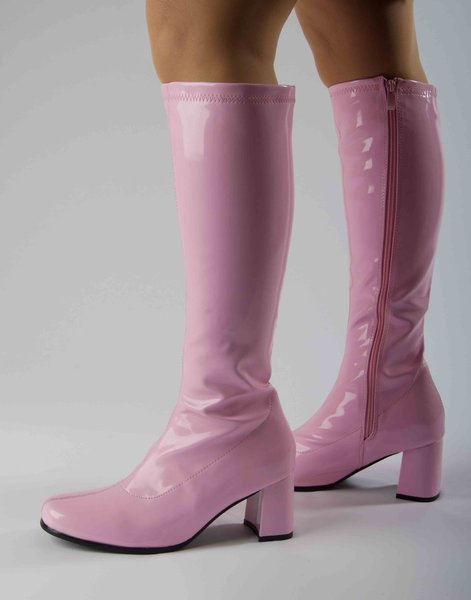 botas estilo empresarial rosa