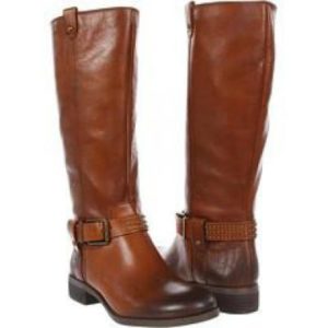 brown cowhide boots