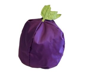 aubergine hætte