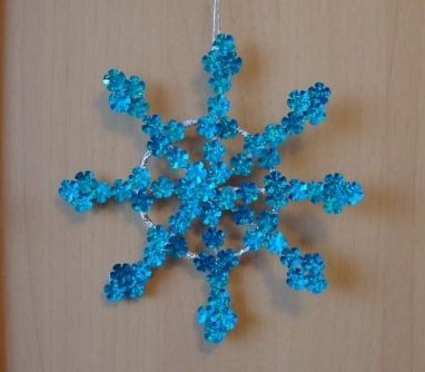 sequin snowflakes