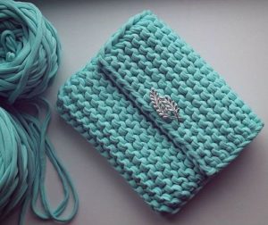 gehäkelte Stricktasche