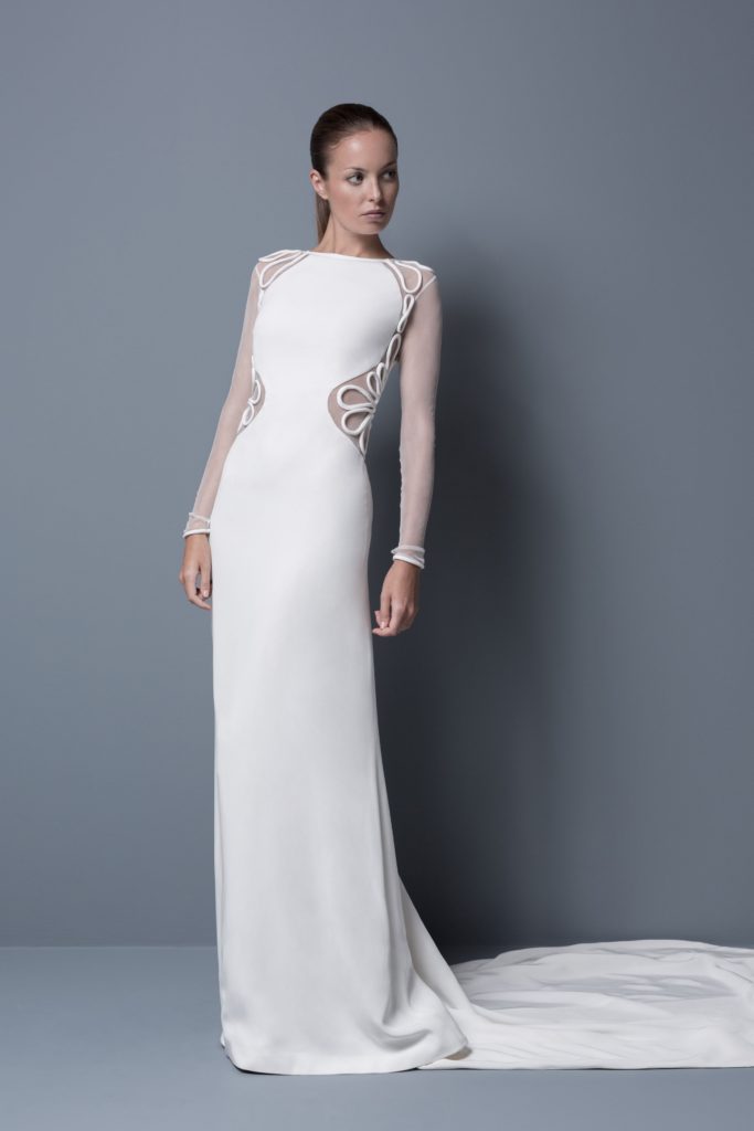 column wedding dress