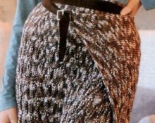 knitted wrap skirt