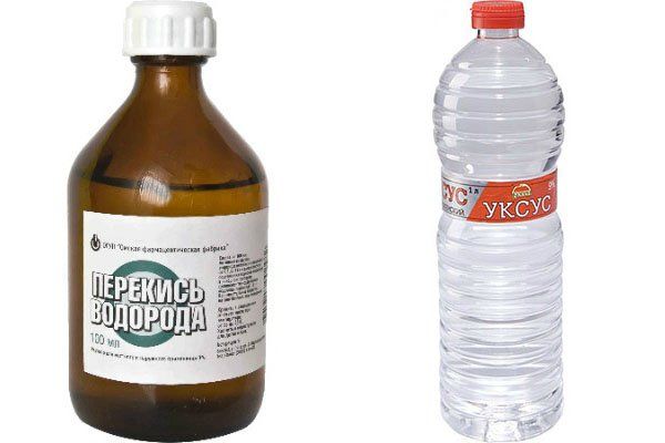 Vinegar 9 percent and ammonia