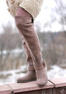 Botas bege