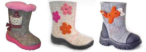 felt boots material