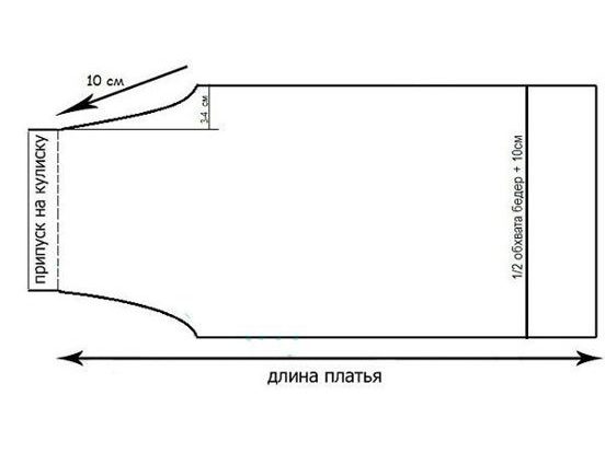 дезен дечјег сарафана са везицом