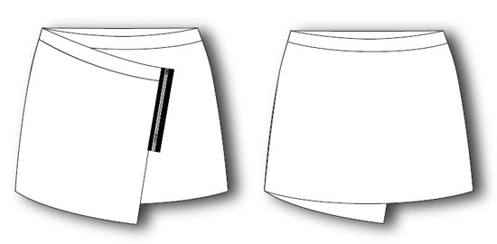 short wrap skirt pattern