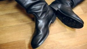 bottes en cuir de vache pour hommes