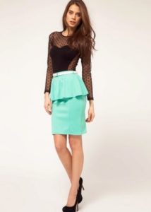 Skirt with Basques