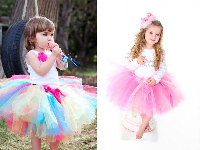 kinderen in tutu rok