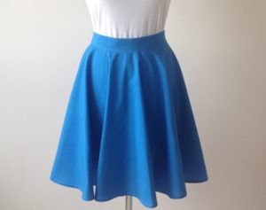 skirt matahari biru