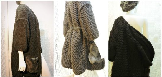 clothing made from knitted yarn