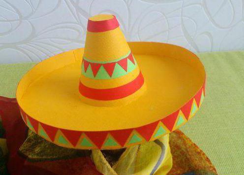 kartonové sombrero