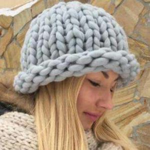 thick yarn hat