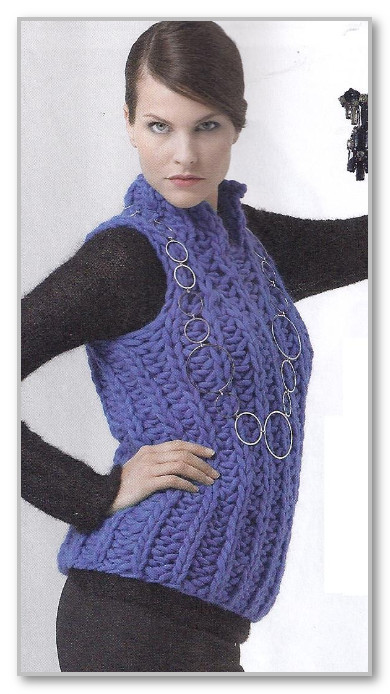 Gilet sans manches violet