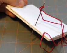 how to sew a notebook