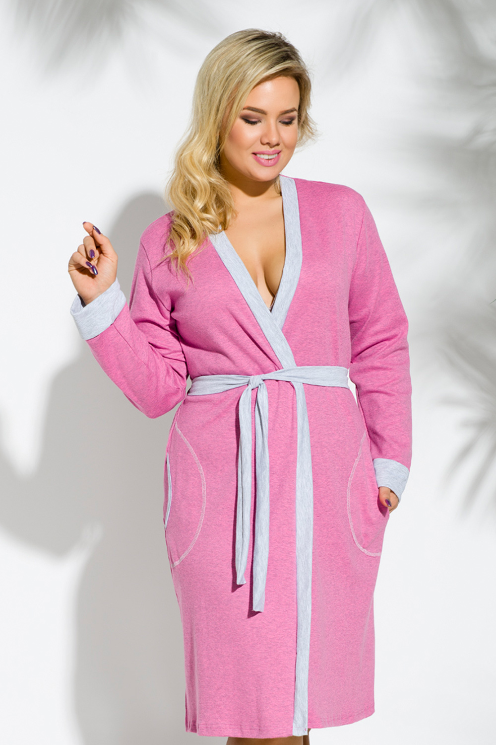 Terry wrap robe