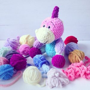 Plush yarn toys