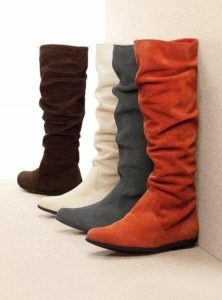 bottes en daim