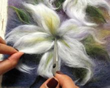 Karina mula sa wool felting