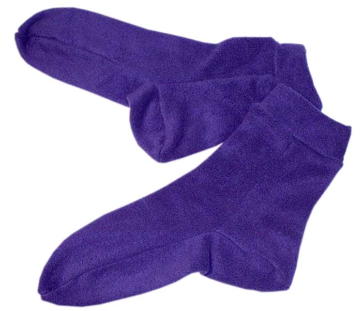 Chaussettes polaires violettes