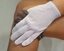 Gants pour enfiler des bas de contention