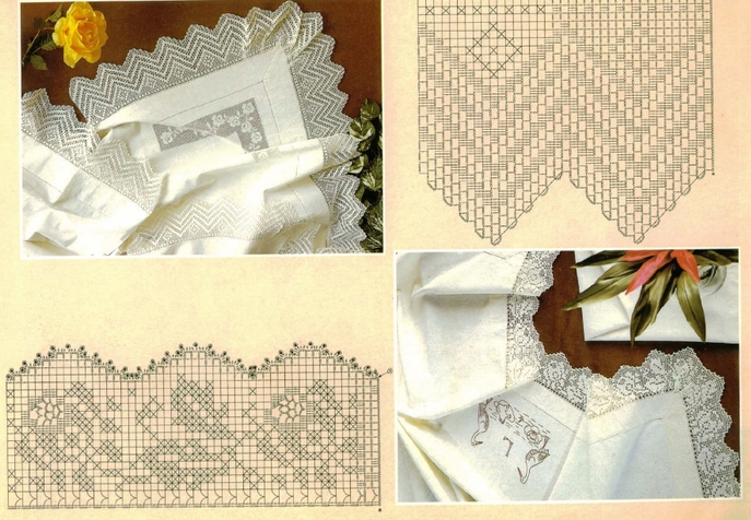 Sew on lace crochet binding