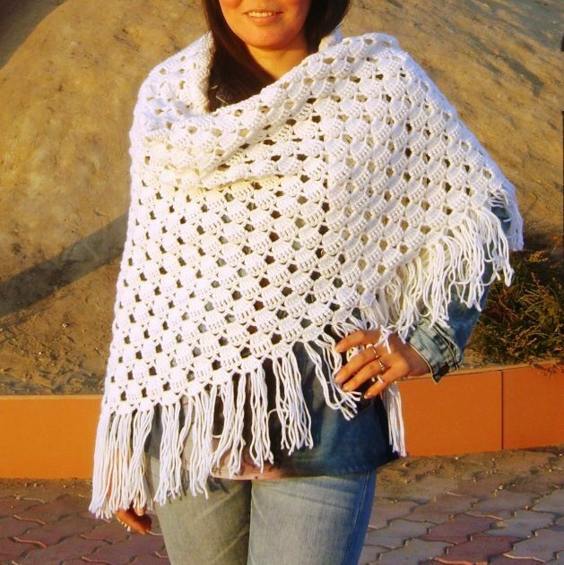 Shawl white