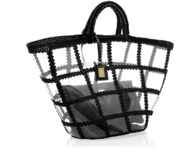 Black bag made from plastic bottles