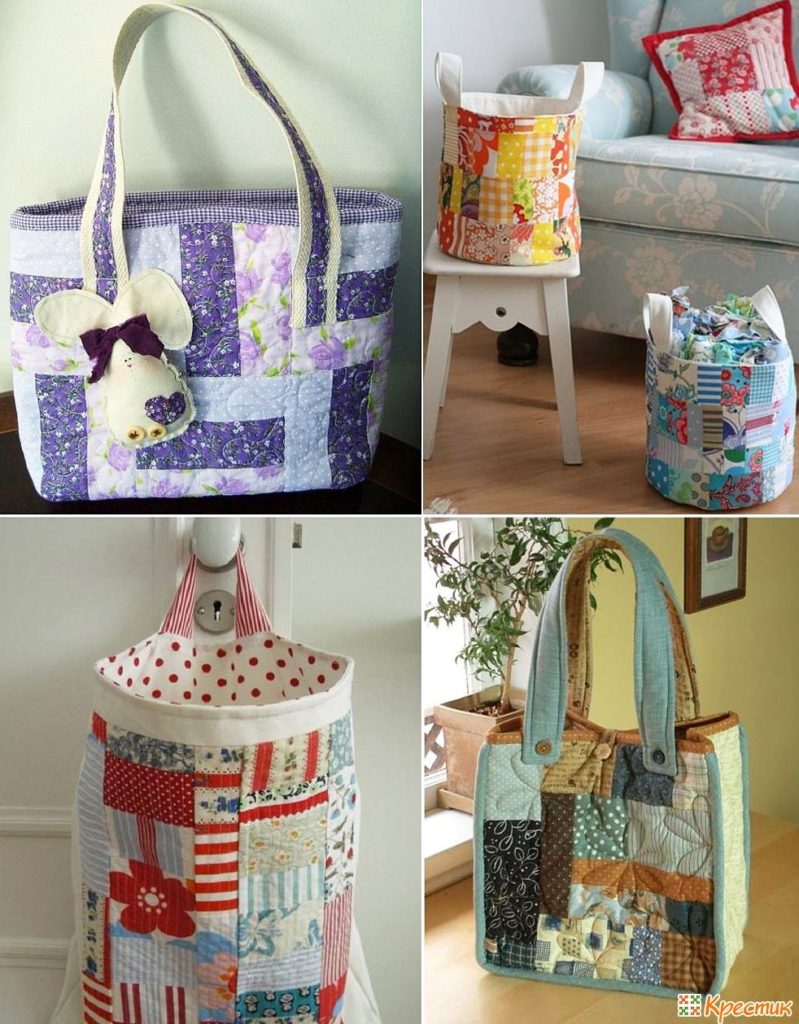 Sacs patchwork bricolage