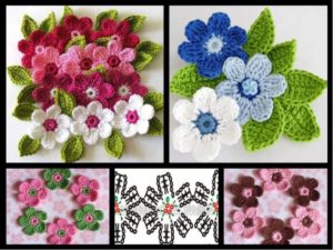 Flores hechas de hilos 3