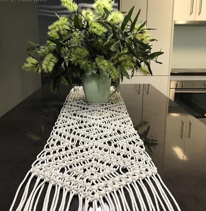 Macramé tafeldecoratie