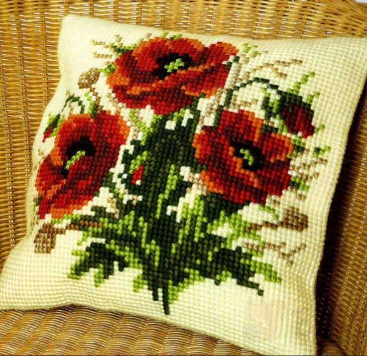 Cross stitch pillow