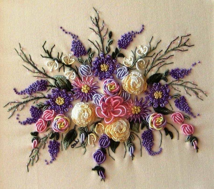 Embroidery in Rococo style