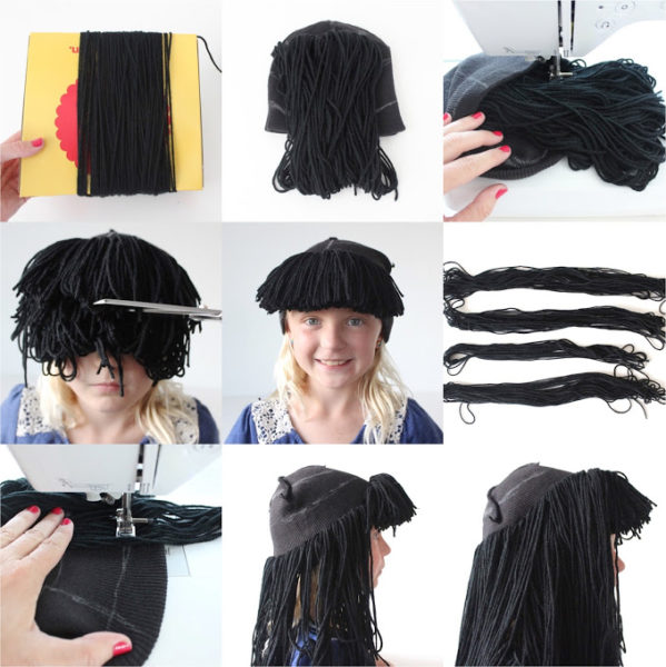 DIY thread wig