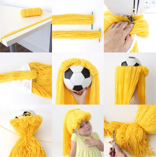 DIY thread wig