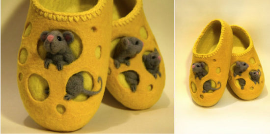 felted slippers