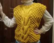 gilet sans manches jaune pour l'hiver