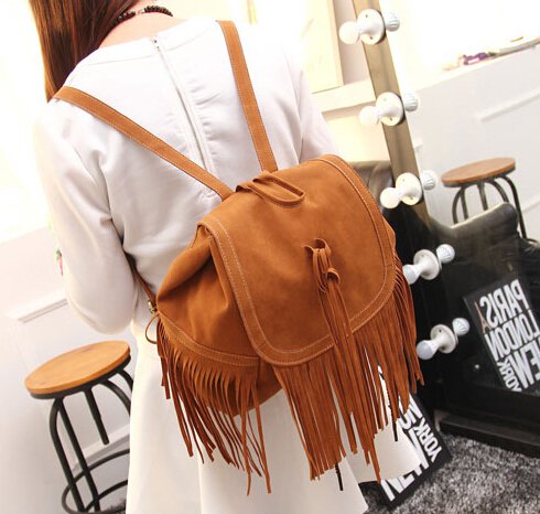 fringe on the backpack