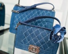 pochette in denim