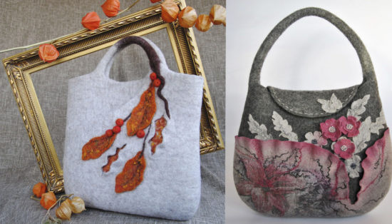 felting wool bags