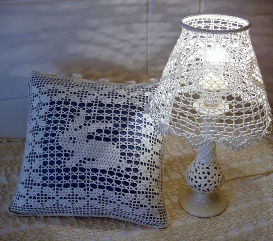 lamp and pillow