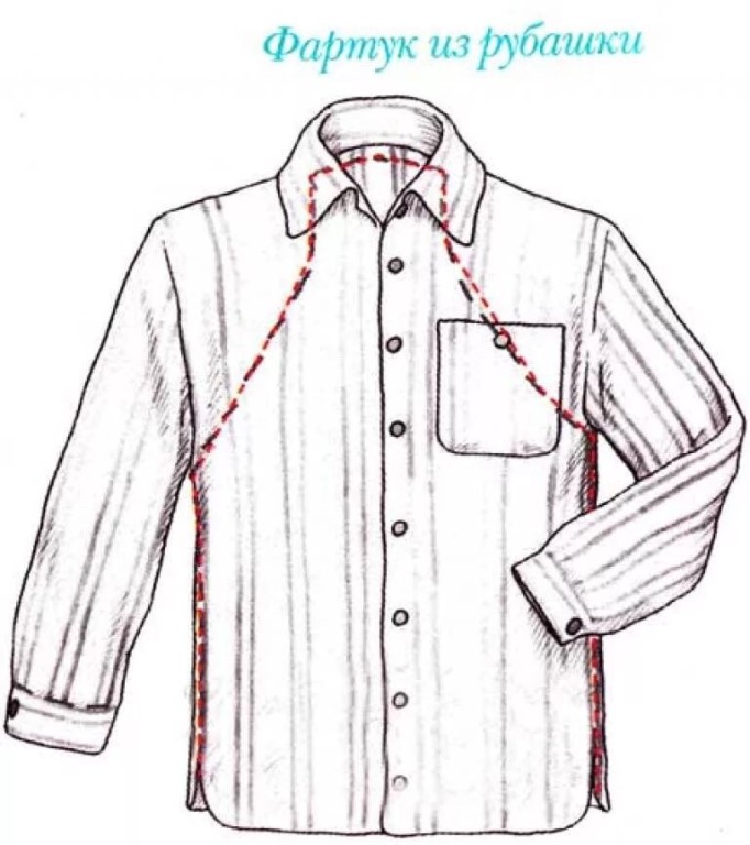 apron pattern from a shirt