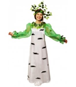 how to make a birch tree costume