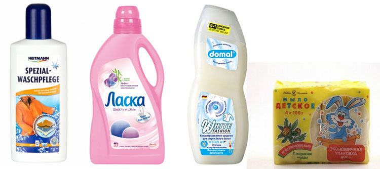 Detergentes para lavar medias de compresión.