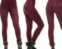 bordeauxrode legging