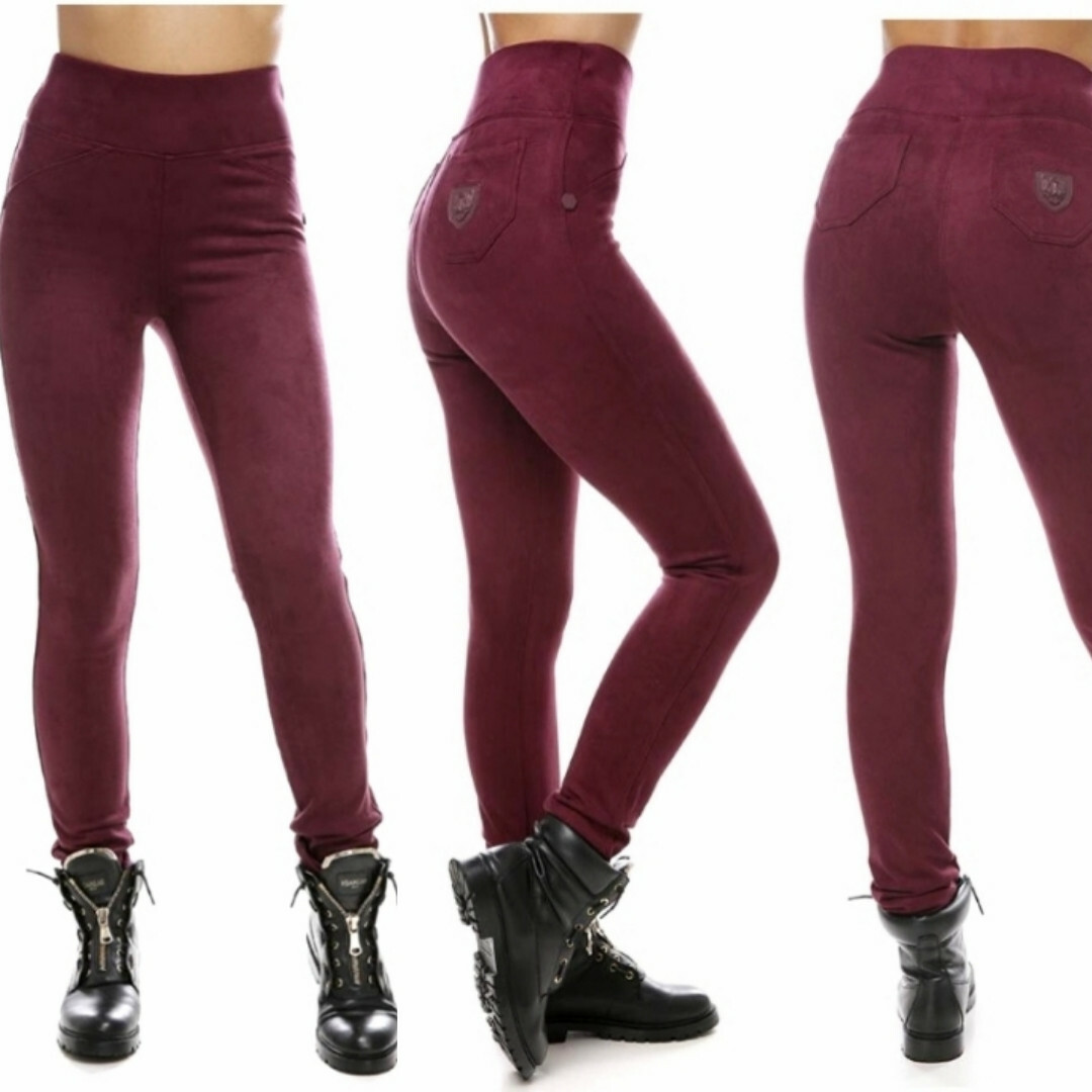 legging legging daim bordeaux